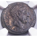 NGC Ch. XF L. Marcius Phillippus Roman Silver Denarius Coin 57/6 B.C. Equestrian